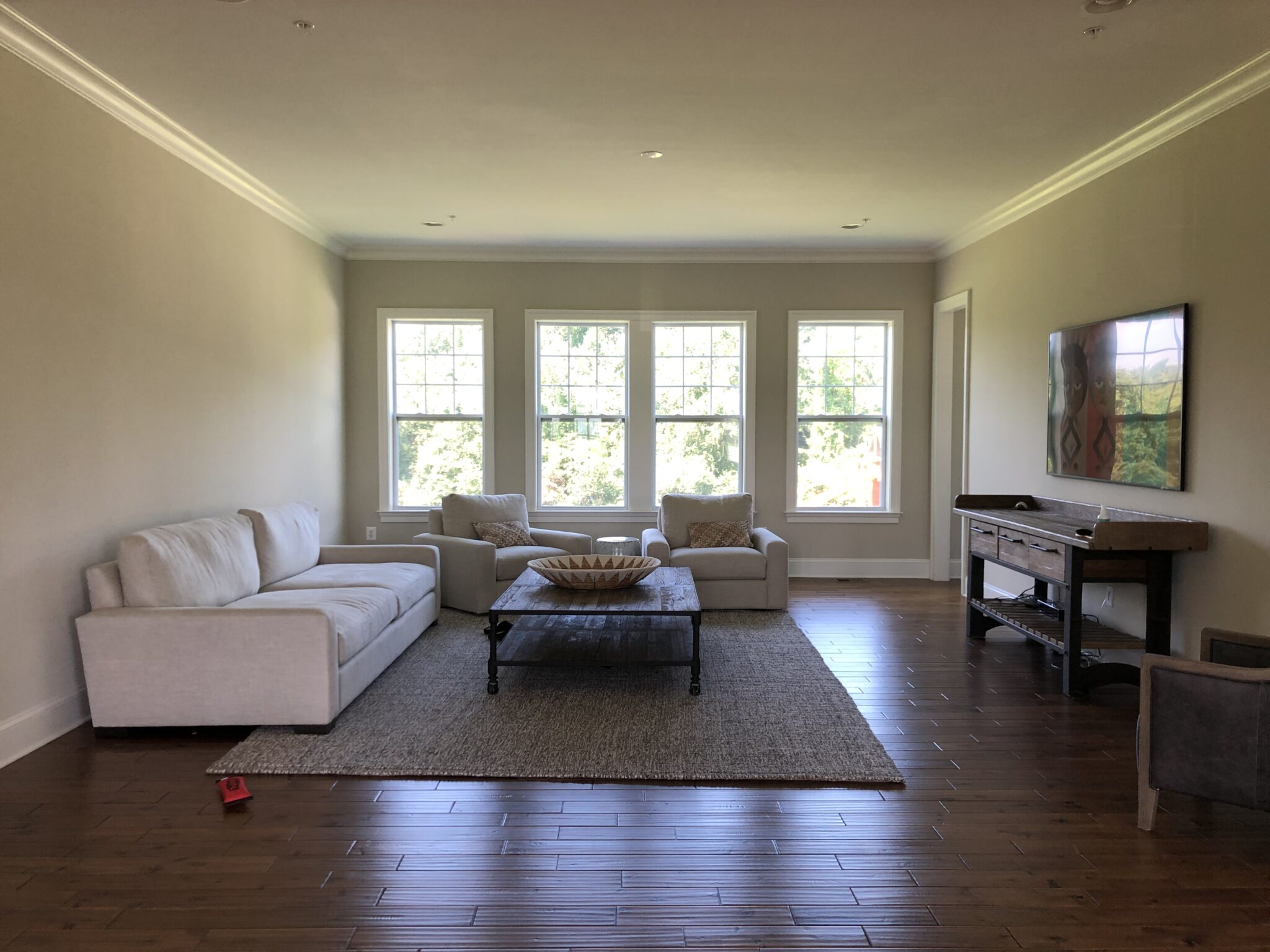 A living room before interior design services